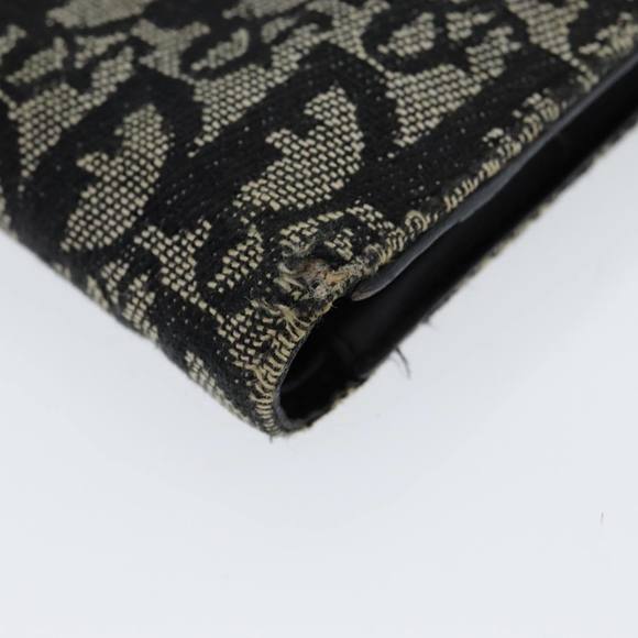 Christian Dior Trotter Canvas Wallet Black Auth hk1508 - Picture 7 of 16